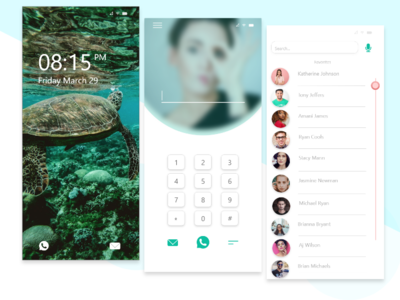 Phone Ui app design ui ux