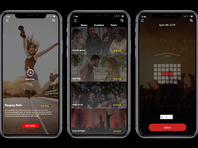 Movie App Concept ui app