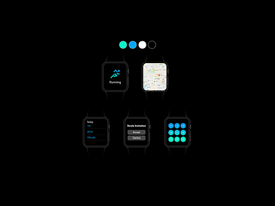 Running Watch UI adobe app design fitness graphics ui app uidesign ux