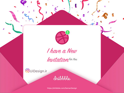 Dribbble Invitation adobe xd arani design dribbble invite giveaway illustration inspiration instagram post invitaion invitation card invitations invite letter new post photoshop saman samanarani uideign.ir uidesign uiux