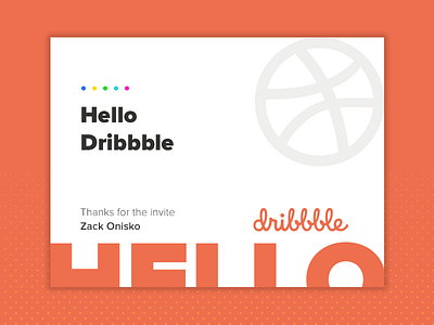 First Shot debut first dribbble invitation shot