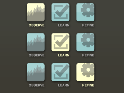 Simple muted analytics buttons analytics blue cream glossy grey helvetica muted ui