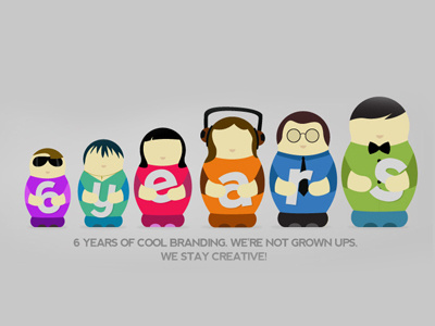 BroHouse 6th Anniversary 6 years branding brohouse creative illustration matrioska