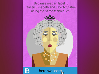 Queen Elisabeth - Website Launch Campaign brohouse.com here we .com illustration launch queen elisabeth website