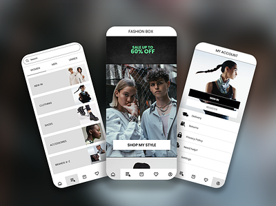 Fashion E-Commerce App app design ui ux