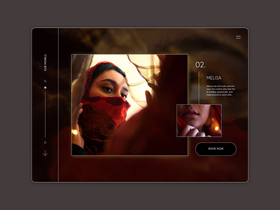 Model page of a model agency dailyui dailyuichallenge modeling website website concept website design