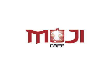 MOJI CAFE logo design branding cafe cafe logo design logo vector