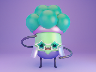 Brokolyk (Disco version) 3D character design