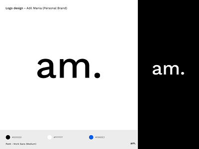 AM - Personal Branding: Adil Mania branding design logo makeitmania