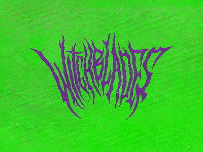 Witchblades design experiment grunge illustration metal type art type daily typography