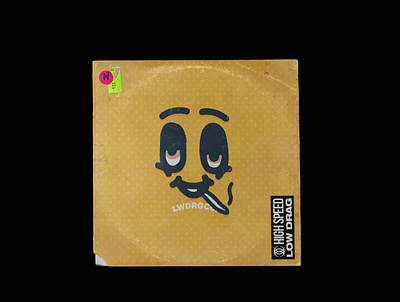 Get Lifted album art design dots experiment grunge illustration joint record smile smoke weed yellow