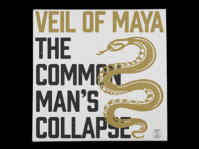 Veil of Maya Cover Remix album art album cover deathcore design grunge hardcore illustration metal metalcore music snake typography vintage
