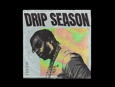 Gunna Cover Remix album art album cover branding design drip season drip too hard experiment grunge gunna hip hop illustration lil baby mixtape music rap rapper retro single trap typography