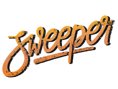 Sweeper Logo handlettering logo vector