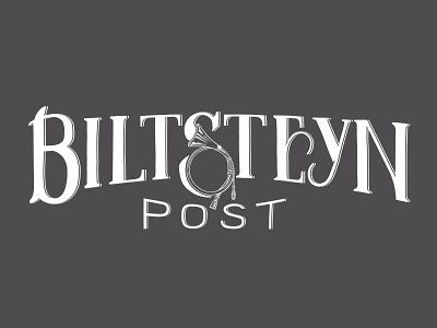 Biltsteyn Post custom hand handlettering lettering logo victoriantype