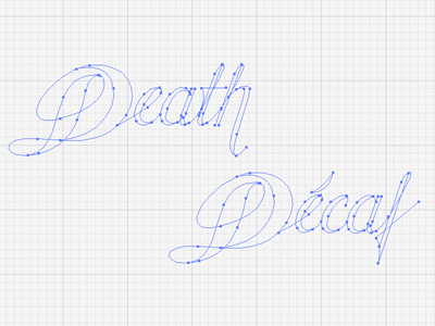 Death Before Decaf Wip lettering vector wip