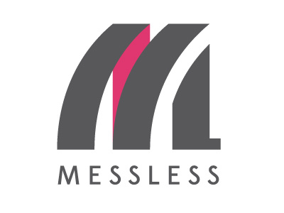 MessLess Logo abstract logo logodesign twotone