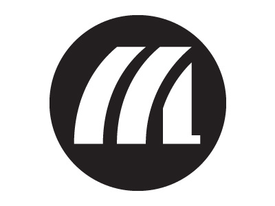 Messless Logo white on black