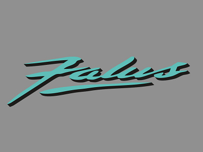 Falus Logo tweaked handlettering logo skateboard vector