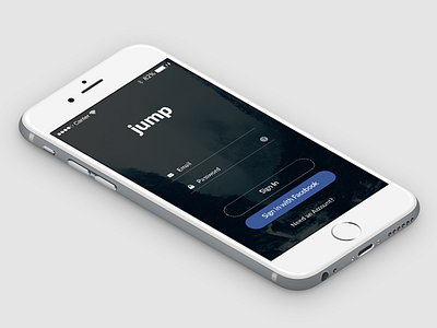 Jump UI Kit app clean dark design flat iphone jump latest login ui ui kit