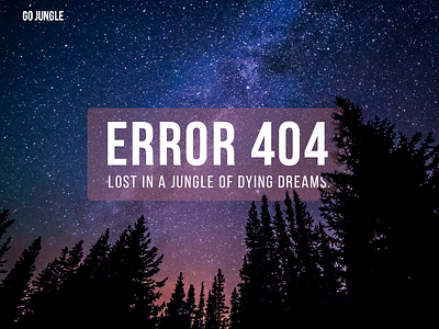 404 - Day8 404 blue dailyui day008 design error flat forest jungle ui ux web