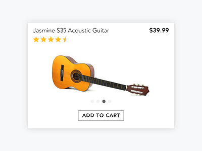 E-commerce Day12(Created with Affinity Designer) buy cart clean dailyui day012 design ecommerce flat guitar purchase shop web