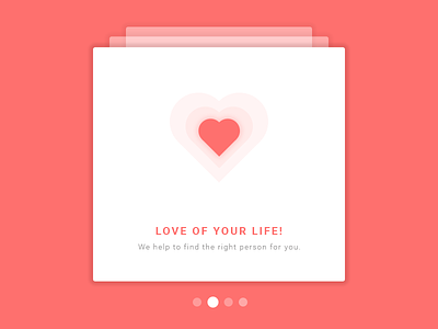 Onboarding - Day23 dailyui day023 design like love onboarding red tutorial ui ux white