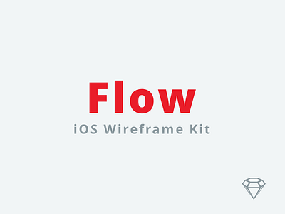 Flow - iOS Wireframe Kit clean design e commerce free freebie ios kit sketch sketchapp ui ux wireframe