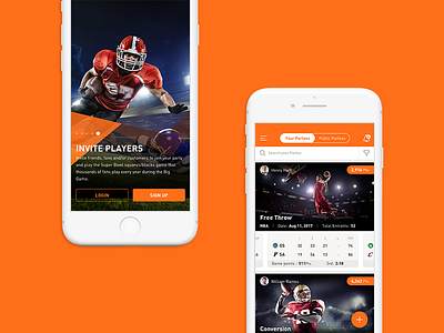 BlockPartee basketball betting clean football game orange party sports square usa