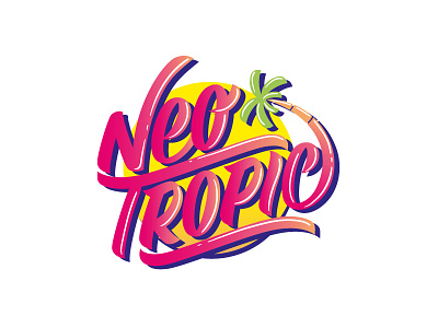 Neotropic art artist beach beach house brand and identity branding design illustration ilustración lettering logo logo a day logotasarım logotipe logotipo logotipo do designer tropical type typography vector