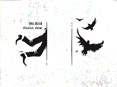 Birds art birds illusion illustrator logo logos magic vector