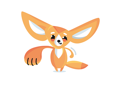 fox art fox hello mascot vector vectorart