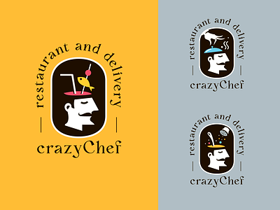 Crazy Chef (for sale) chef crazy creative logo face logo logodesign logotype restaurant vector