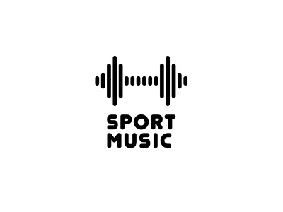 Sport Music fitness logo music sound sport
