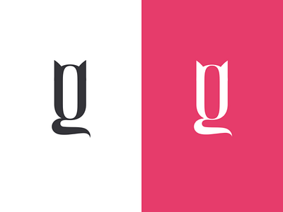 G animal cat g letter logo