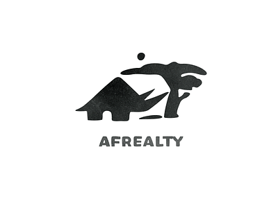 Afrealty africa art branding design house logo logodesign logotype realty rhino rhinoceros vector