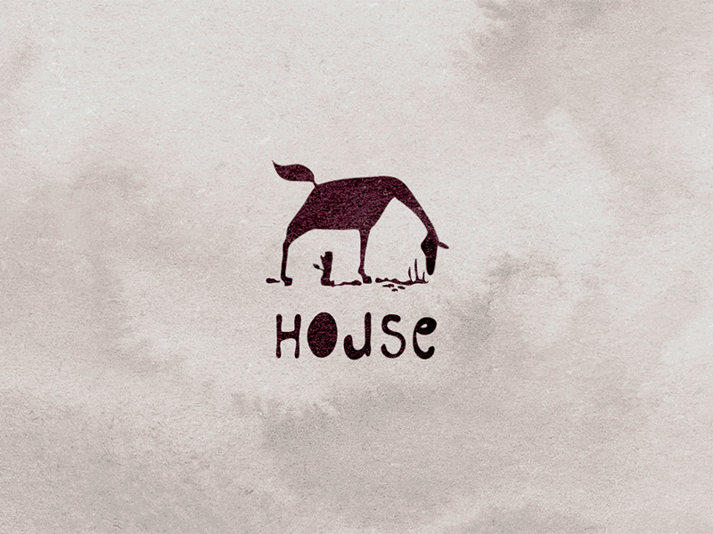 Ho?se animation art horse house logo