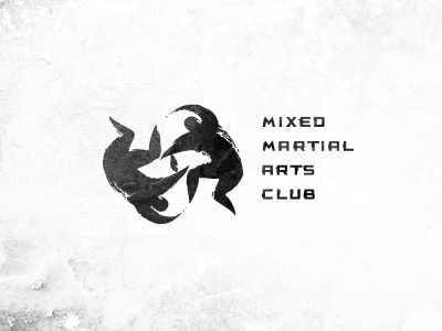 MMA club art design logo martinal mma