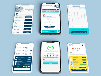 Healthcare Mobile App - Smart Health Tracker (IoT) app branding design mobile app ui uiux user interface ux