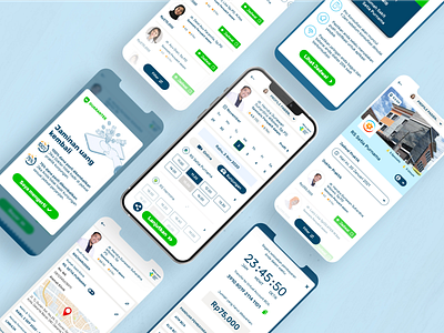 Healthcare Mobile App - Booking Appointment & Schedule app branding design mobile app ui uiux user interface ux