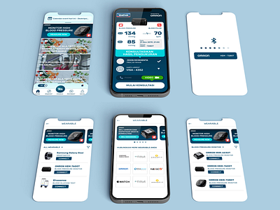 Healthcare Mobile App - Smart Health Wearable app branding design mobile app ui uiux user interface ux