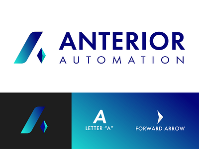 Anterior Automation Logo branding design logo