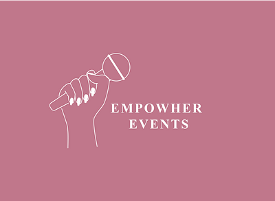 Empowher Events Logo design icon logo