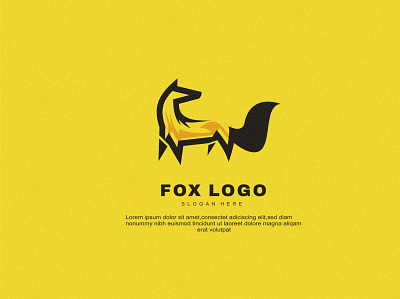 FOX animal brand business creative design fox logo modern vector