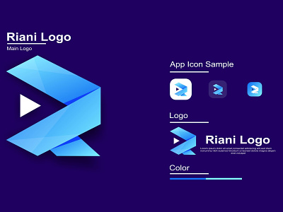 Riani Logo brand branding creative design graphic design illustration logo modern vector