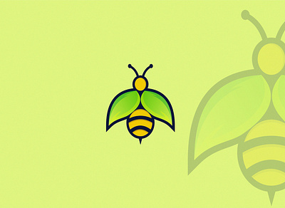 bee abstract animal bee brand branding creative design honey illustration logo modern vector