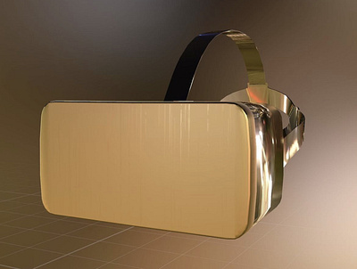 Golden Cardboard 3d augmentedreality design graphic illustration