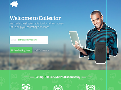 Landing page Collector