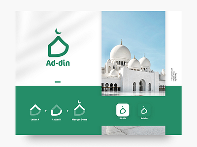 Ad-din Logo Design - Mosque