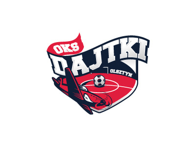 OKS Dajtki Olsztyn adriandymek football logo soccer sport team